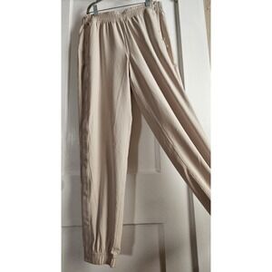Lululemon Tear-Away stretchy jogger Pant Light Beige Women's 8‎ Breakaway Tan